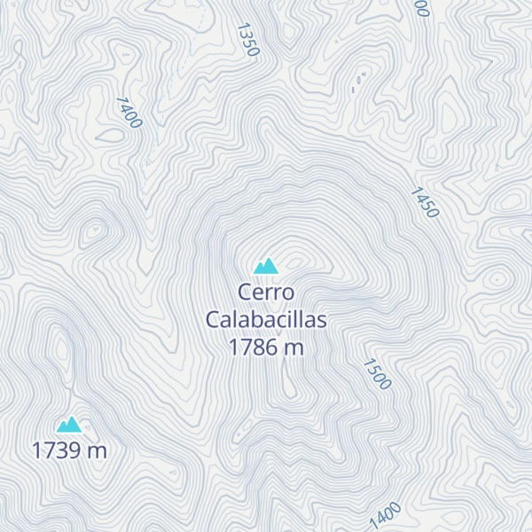 Map of Cerro Calabacillas