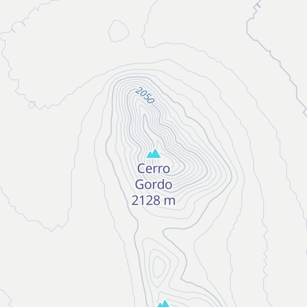 Map of Cerro Gordo