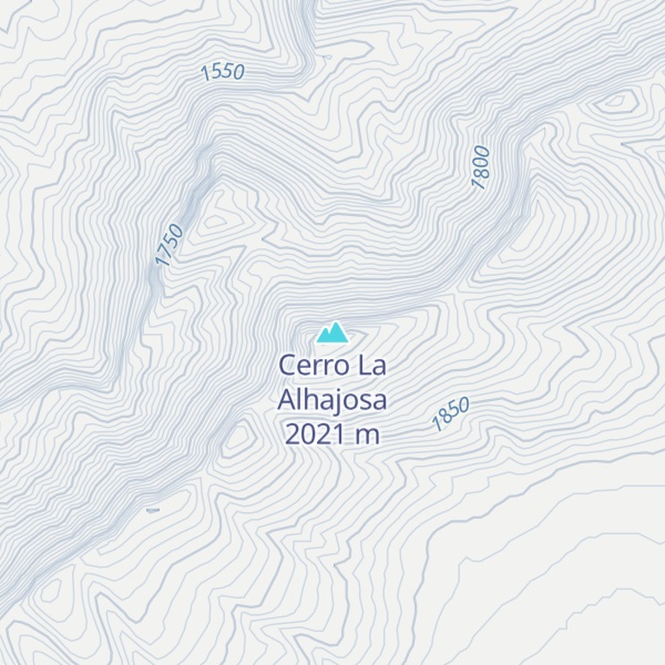 Map of Cerro La Alhajosa
