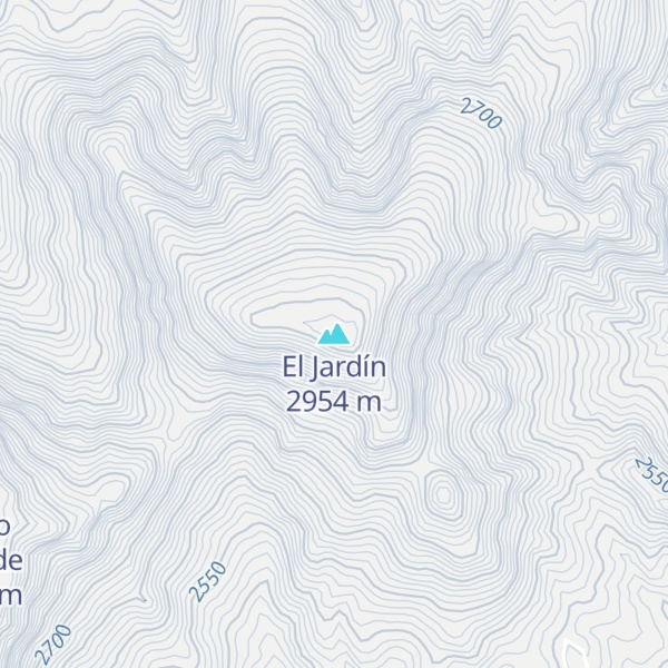 Map of El Jardín