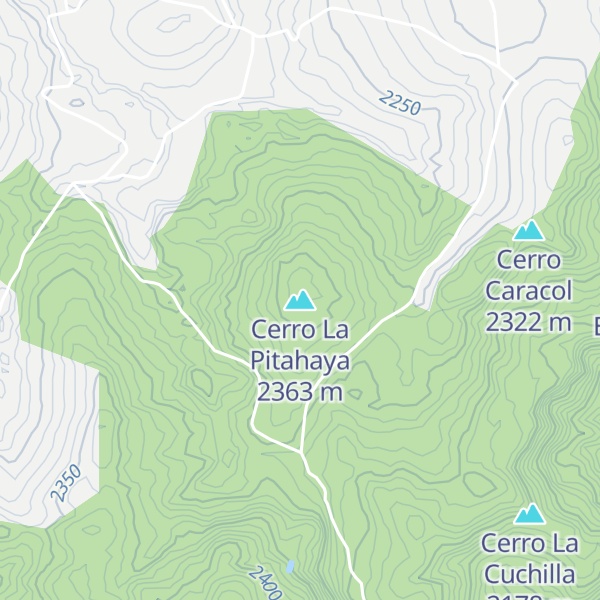 Map of Cerro La Pitahaya