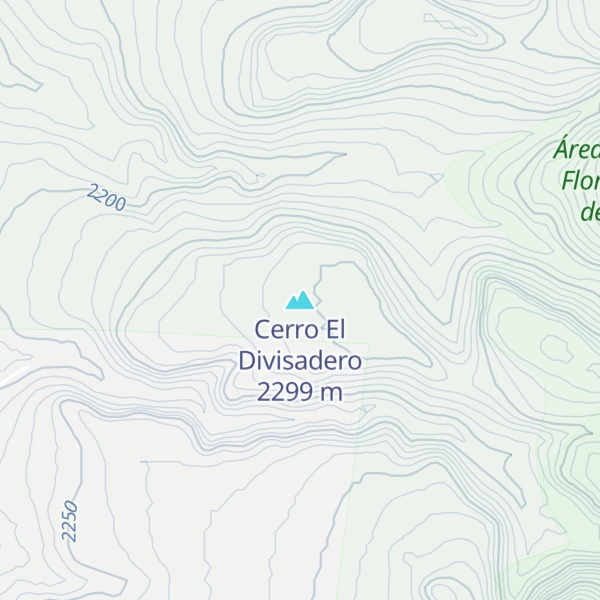 Map of Cerro El Divisadero