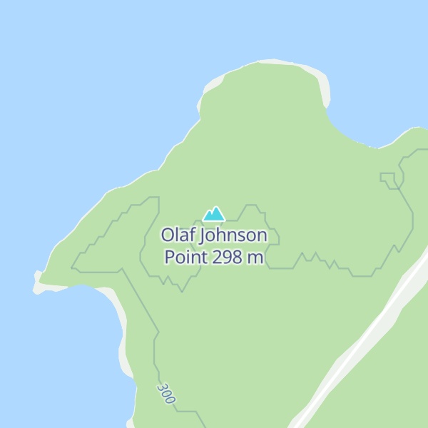Map of Olaf Johnson Point
