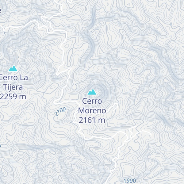 Map of Cerro Moreno