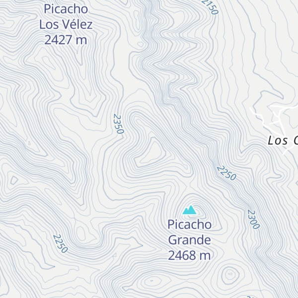Map of Cerro Ladera Ancha