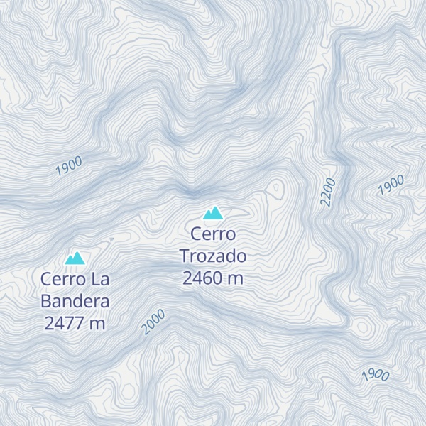 Map of Cerro Trozado