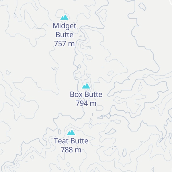 Map of Box Butte