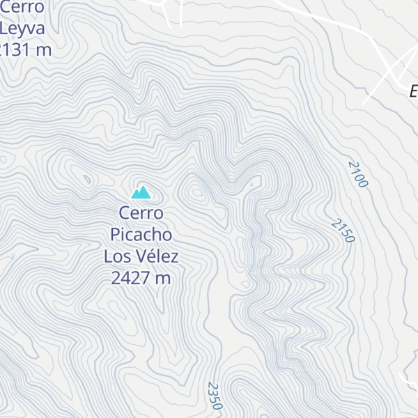 Map of Picacho El Águila