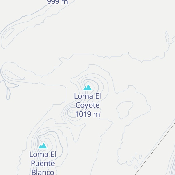 Map of Loma El Coyote
