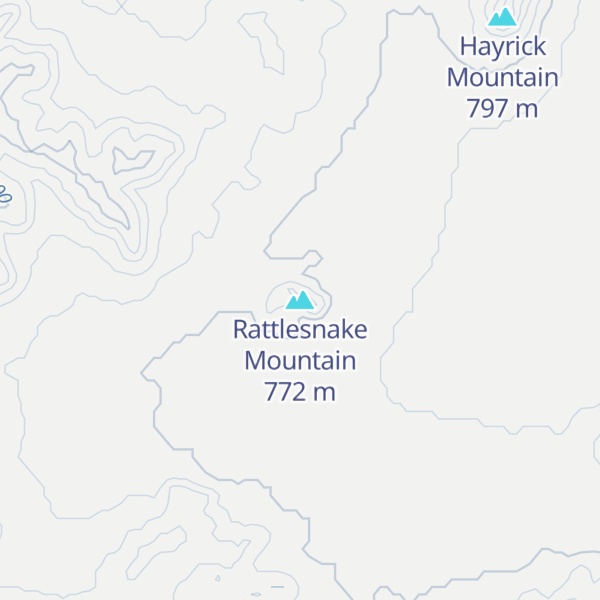 Map of Rattlesnake Mountain