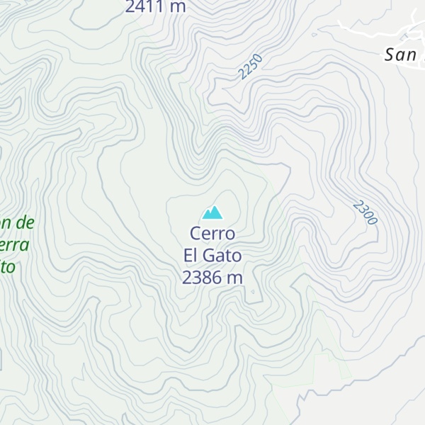 Map of Cerro El Gato