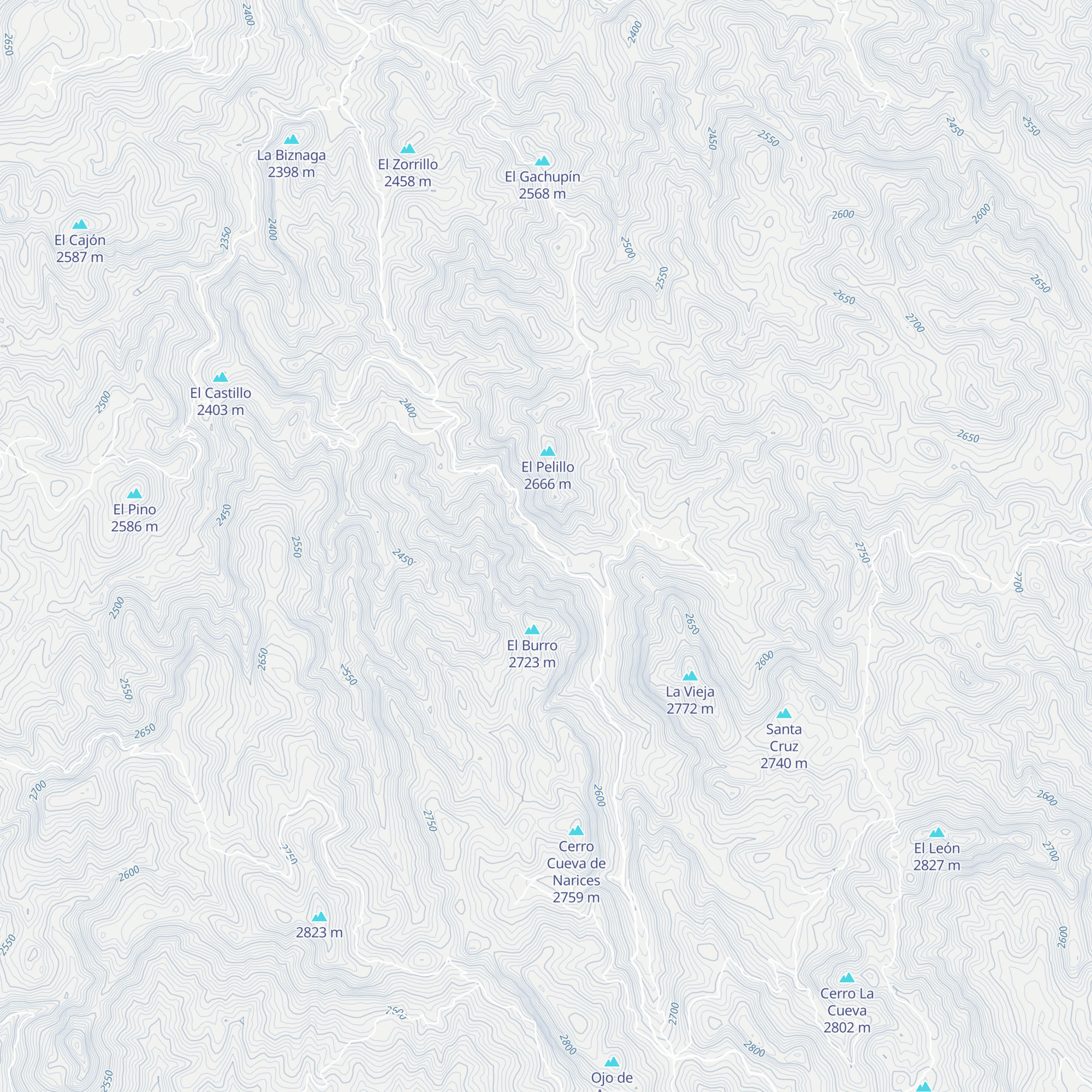 Cabañas Real de la sierra map