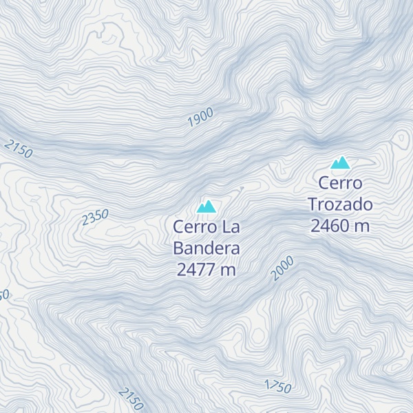 Map of Cerro La Bandera