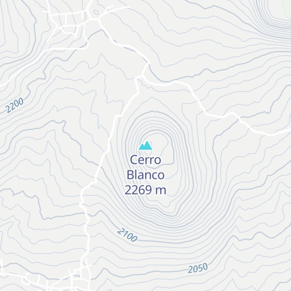 Map of Cerro Blanco