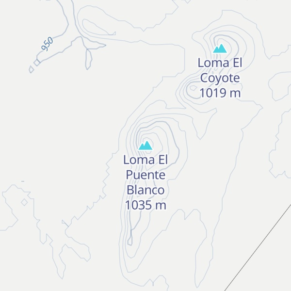 Map of Loma El Puente Blanco