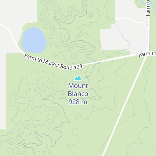 Map of Mount Blanco