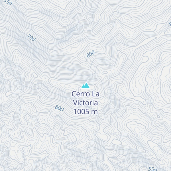 Map of Cerro La Victoria