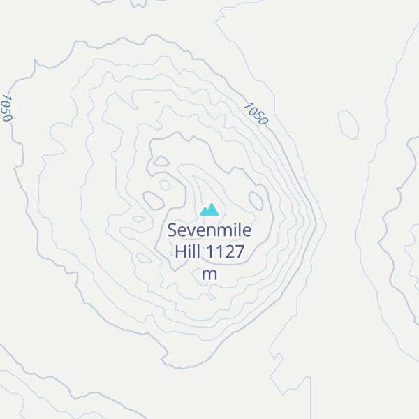 Map of Sevenmile Hill