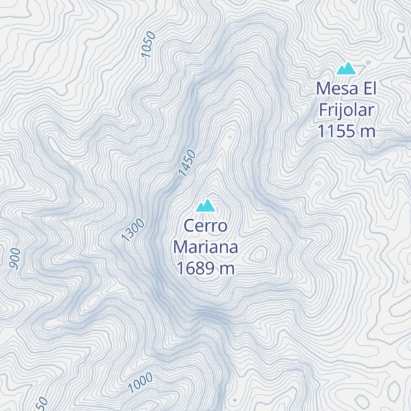Map of Cerro Mariana