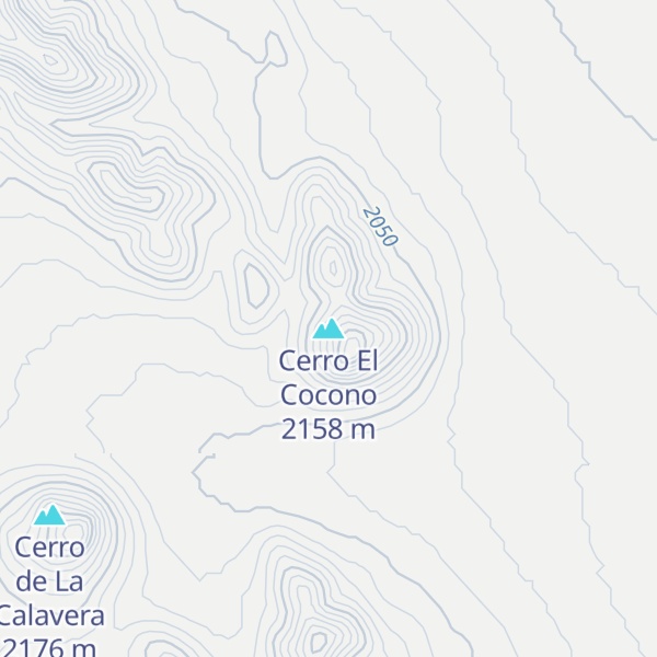 Map of Cerro El Cocono