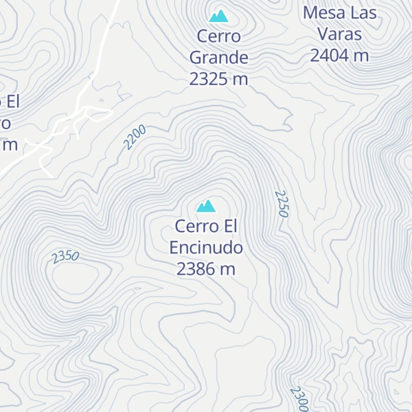 Map of Cerro El Encinudo