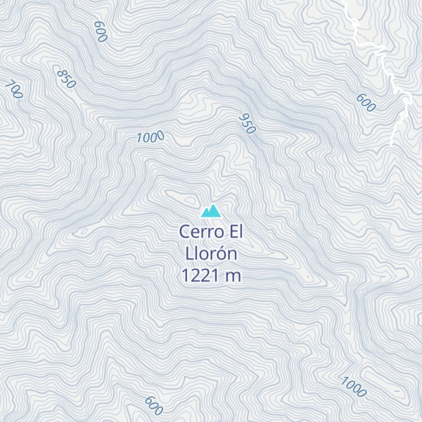 Map of Cerro El Llorón