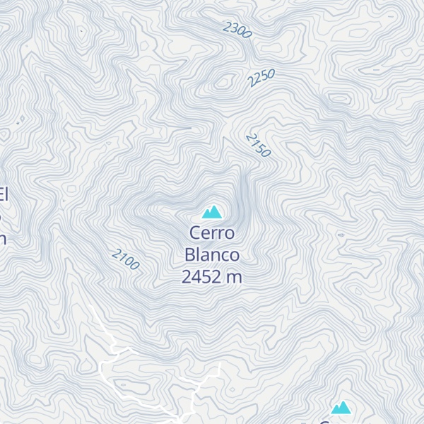 Map of Cerro Blanco