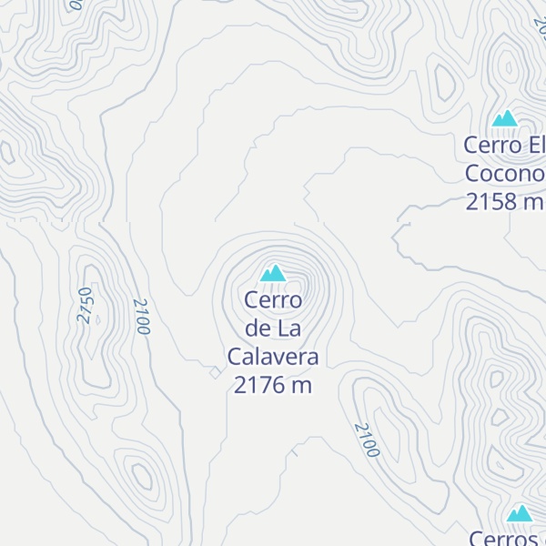 Map of Cerro de La Calavera