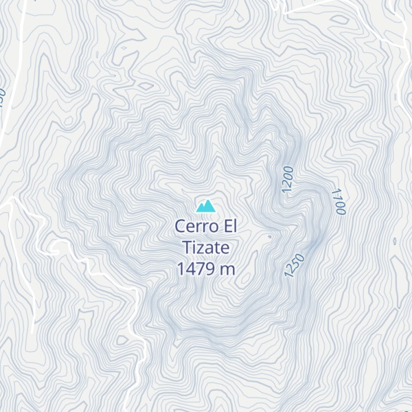 Map of Cerro El Tizate