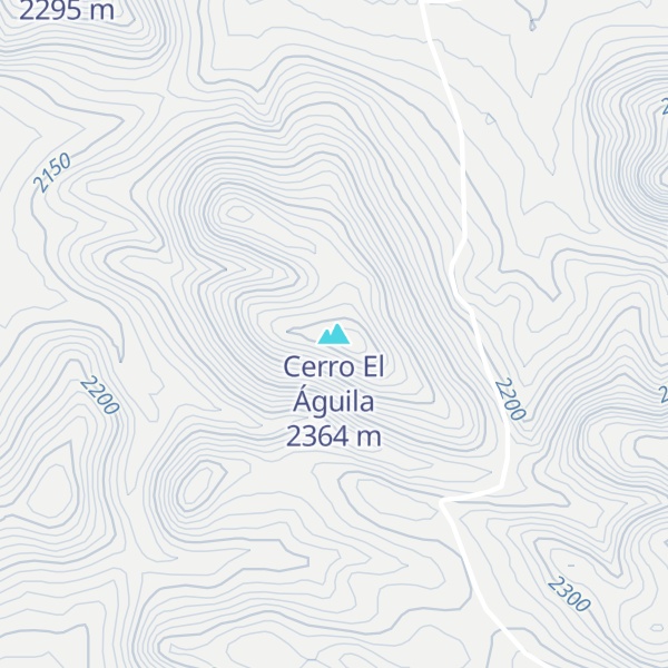 Map of Cerro El Águila