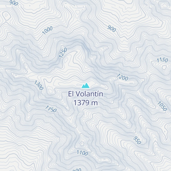 Map of El Volantín