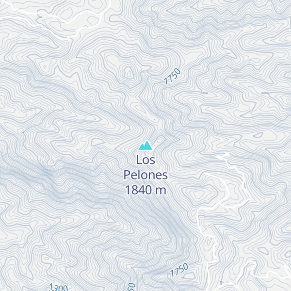 Map of Los Pelones