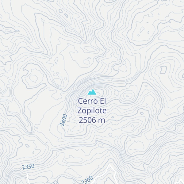 Map of Cerro El Zopilote