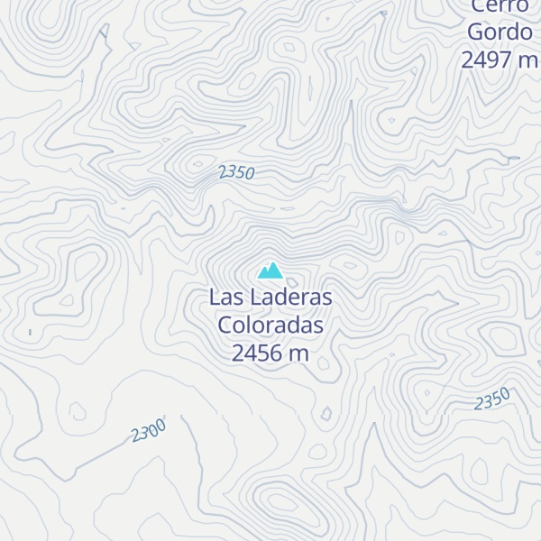 Map of Las Laderas Coloradas