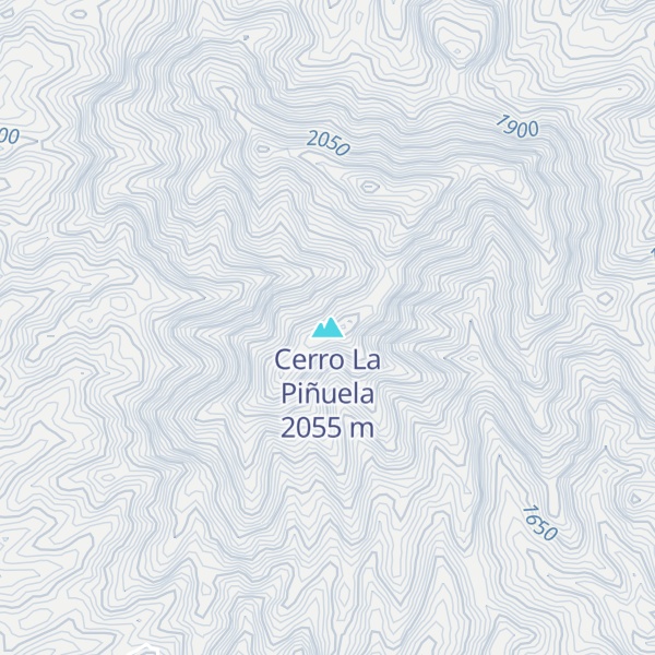 Map of Cerro La Piñuela