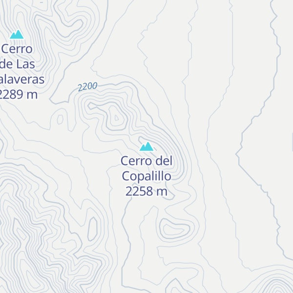 Map of Cerro del Copalillo