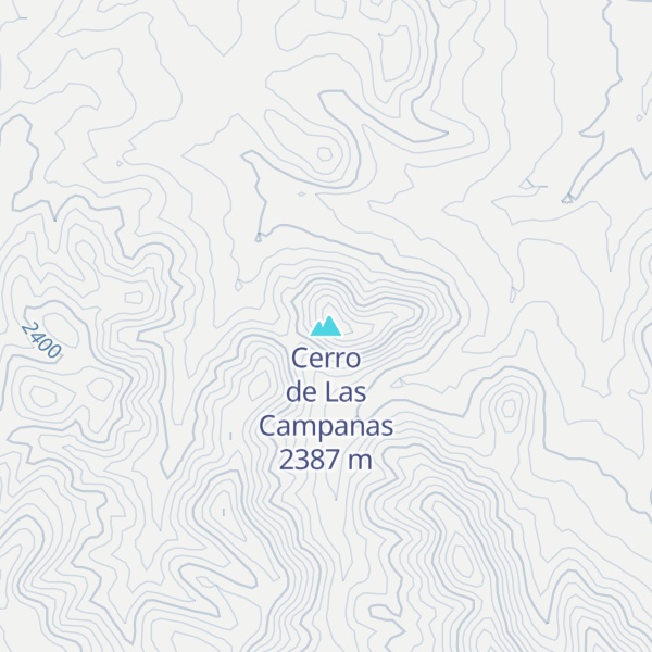 Map of Cerro de Las Campanas