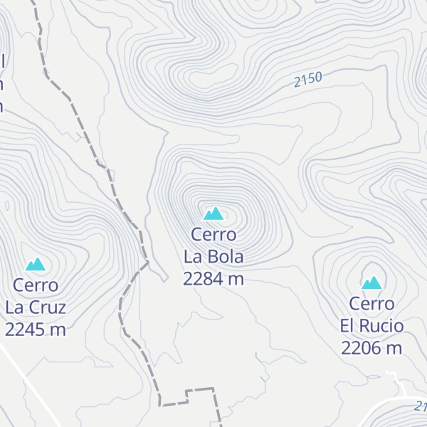 Map of Cerro La Bola