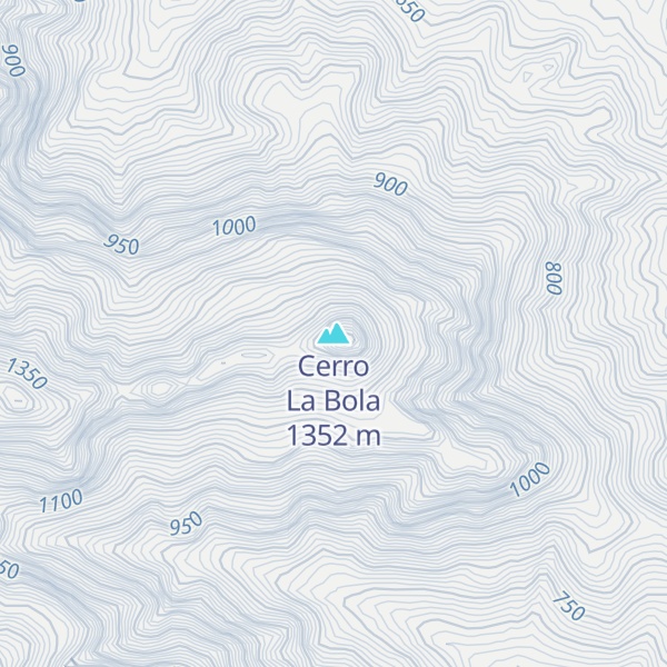 Map of Cerro La Bola