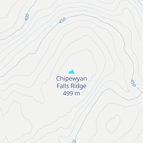 Map of Chipewyan Falls Ridge