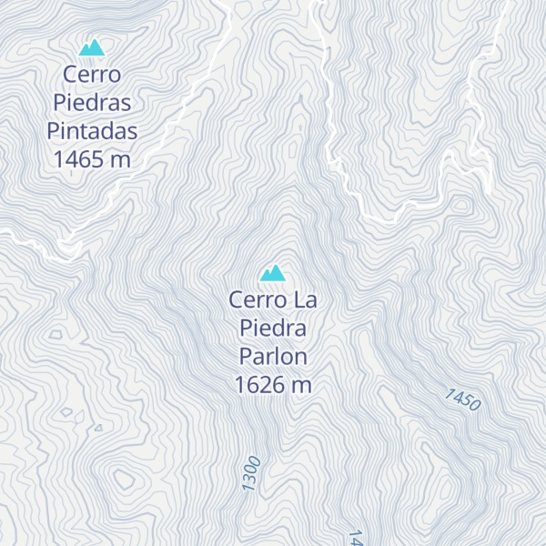 Map of Cerro La Piedra Parlon