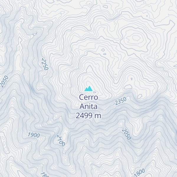 Map of Cerro Anita