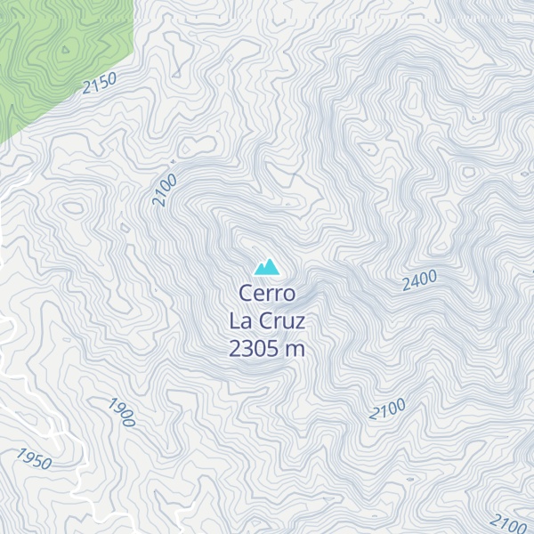 Map of Cerro La Cruz