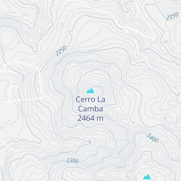 Map of Cerro La Camba