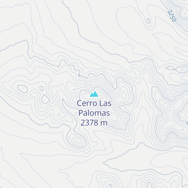 Map of Cerro Las Palomas