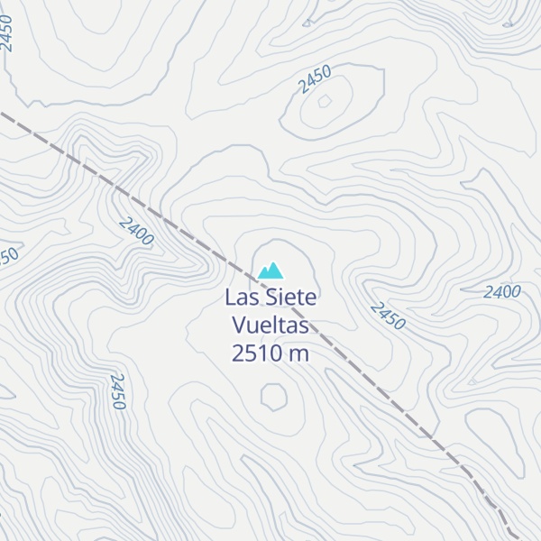 Map of Las Siete Vueltas