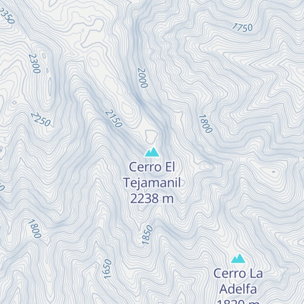 Map of Cerro El Tejamanil