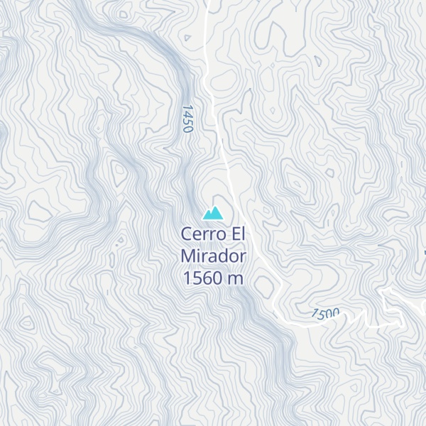 Map of Cerro El Mirador