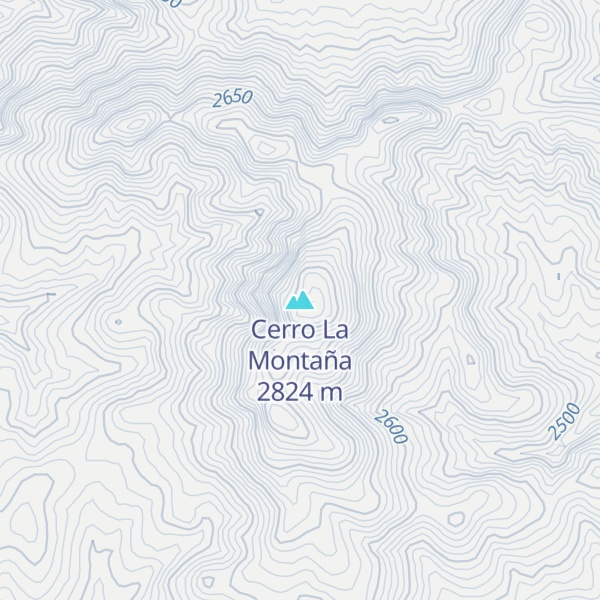 Map of Cerro La Montaña