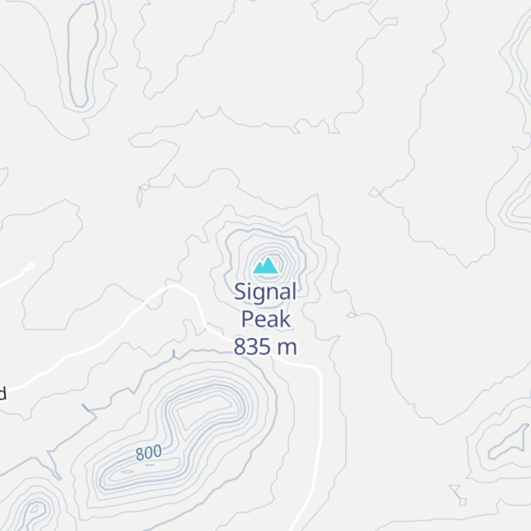 Map of Signal Peak